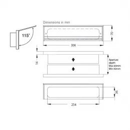 Astroflame Intumescent Fire & Smoke Rated Telescopic Letterboxes