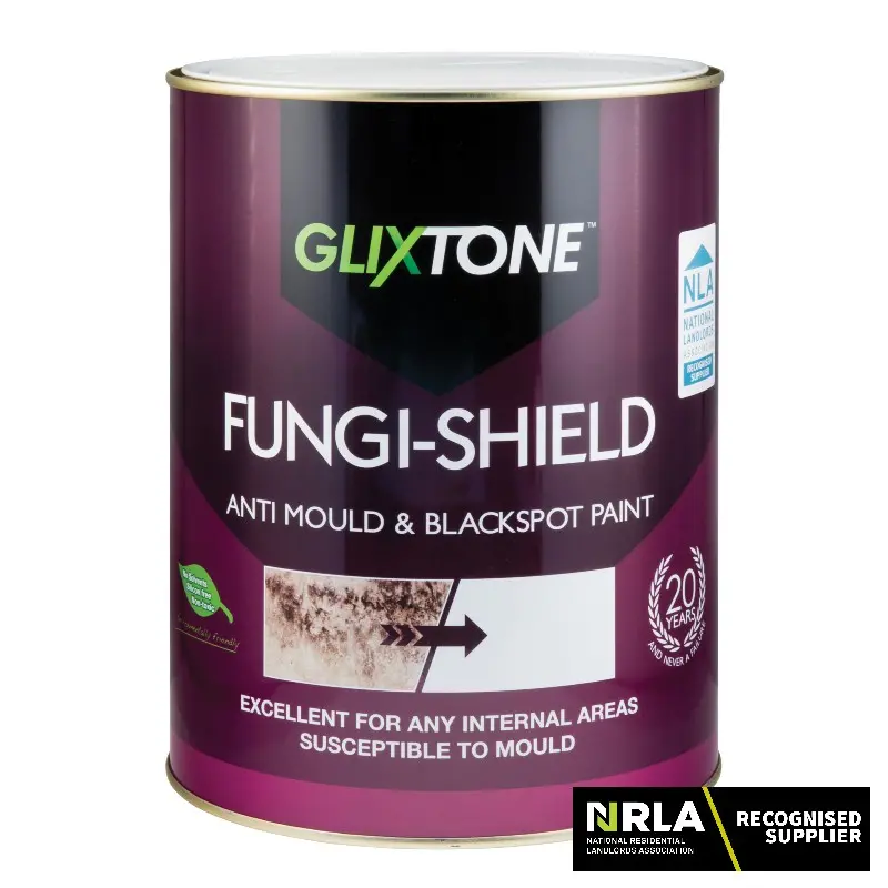 Glixtone Fungi-Shield Anti-Mould & Black Spot Paint | Long Lasting Protection