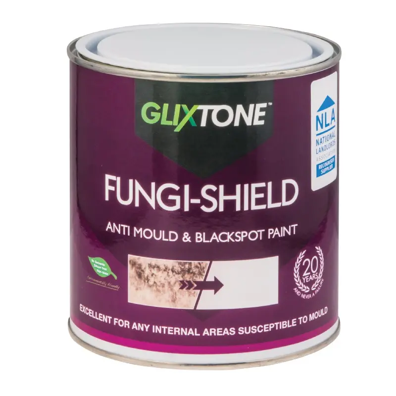 Glixtone Fungi-Shield Anti-Mould & Black Spot Paint | Long Lasting Protection