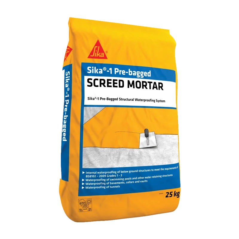 Sika 1 Pre-Bagged Screed Mortar | Ready To Use Waterproofing Screed