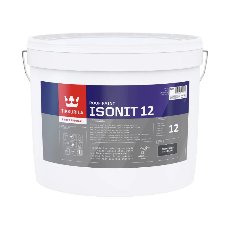 Tikkurila Isonit GL 12 Matt | For Concrete & Steel Roofs