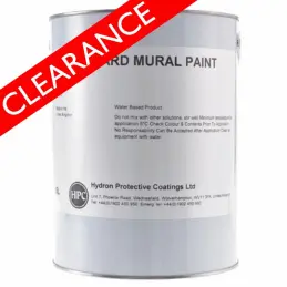 CLEARANCE - Hydron Nu-Guard Mural Paint - BS 18 C 40 Black - 1L Matt