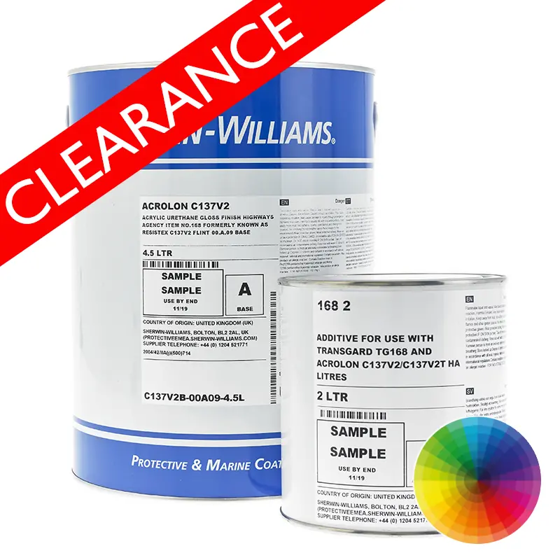 CLEARANCE - Sherwin-Williams Acrolon C137V2 - BS 08 B 15 - Magnolia - 5L