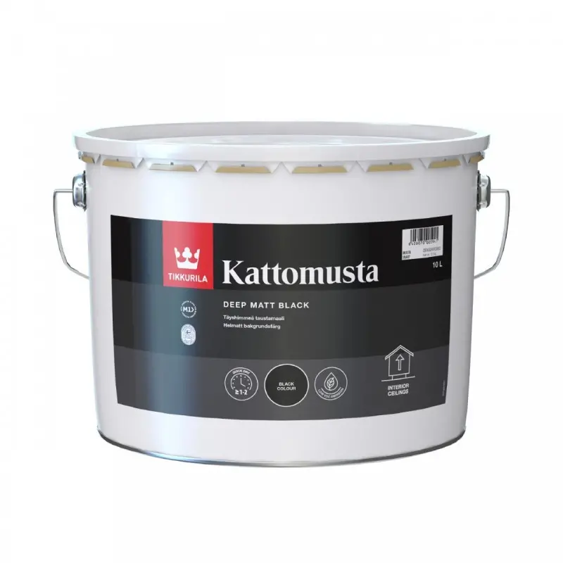 Tikkurila Kattomusta Background Paint