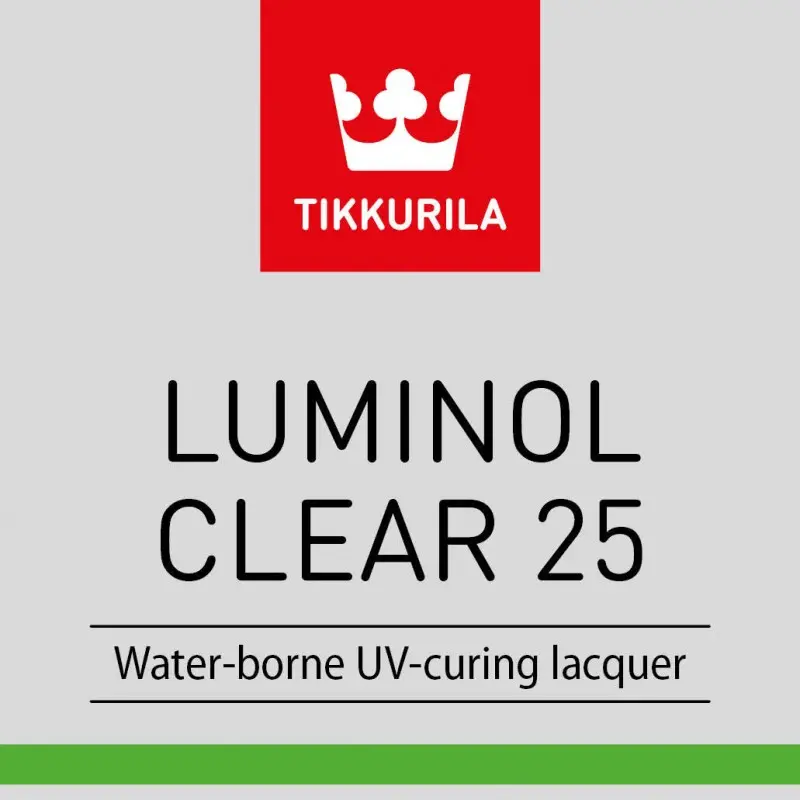 Tikkurila Luminol Clear 25 | Water-Borne UV-Curing Paint