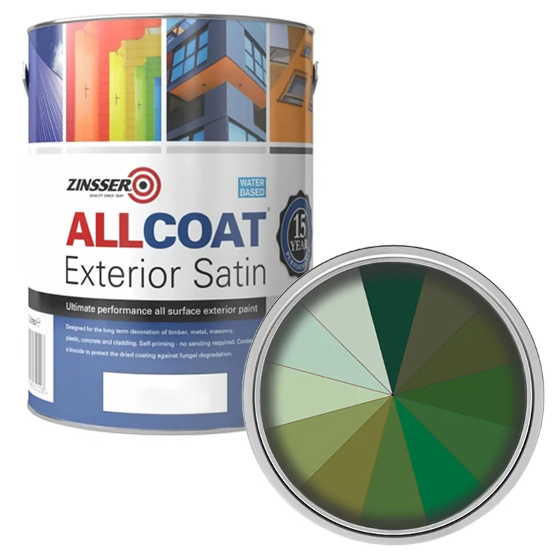 Zinsser AllCoat Exterior Shades of Green - Satin (Water Based)