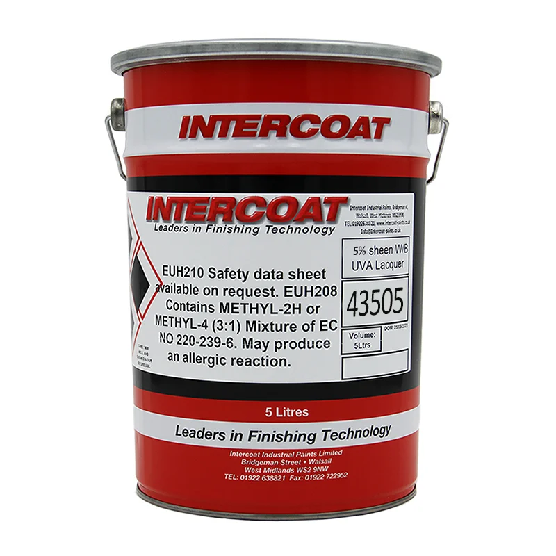 Intercoat W/B UVA Lacquer | High Viscosity Clear Wood Lacquer