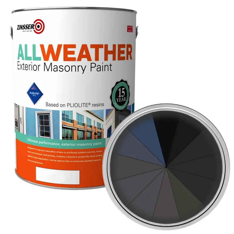 Zinsser AllWeather Exterior Masonry Paint (Solvent Based) - Shades of Black