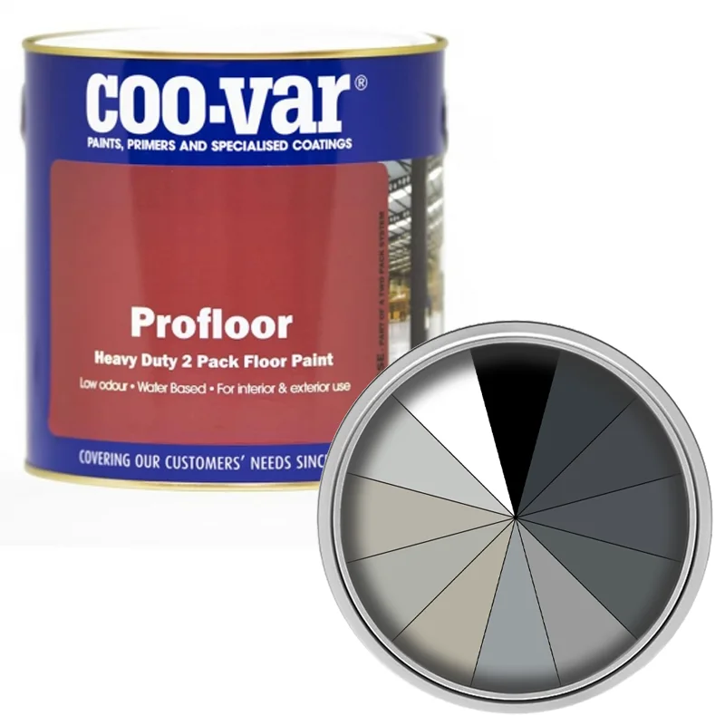 Coo-Var Profloor 2 Pack Epoxy Floor Paint - Shades of Grey