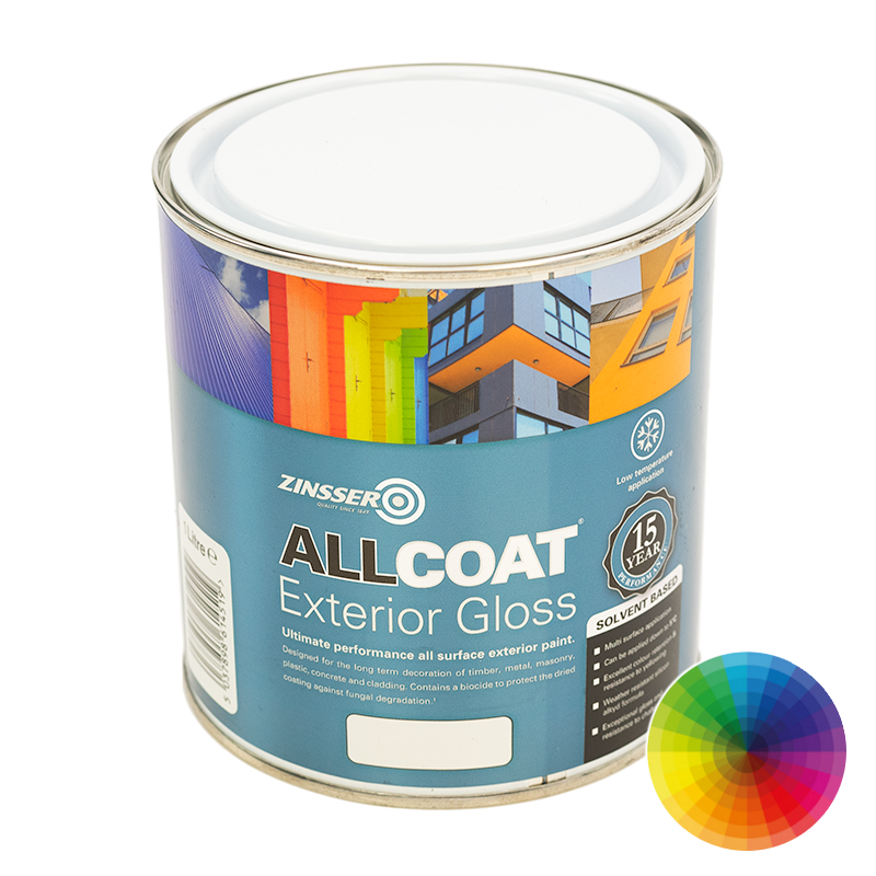 Zinsser AllCoat Exterior Gloss (Solvent Based) | 4,100+ Colours ...