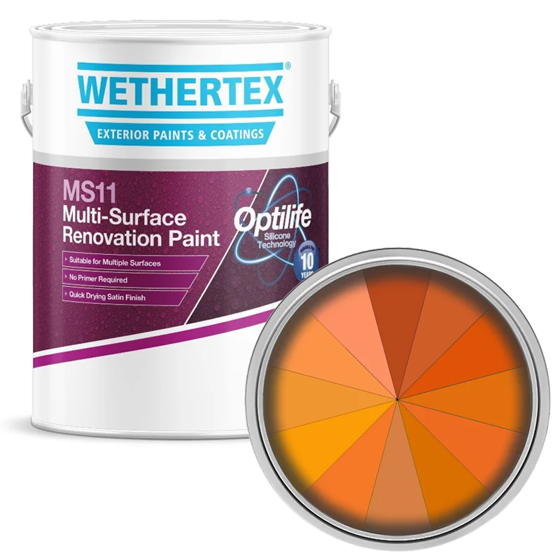 Wethertex MS11 Multi-Surface Renovation Paint - Shades of Orange