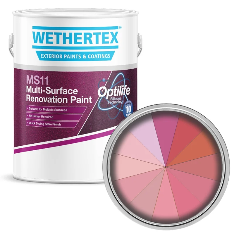 Wethertex MS11 Multi-Surface Renovation Paint - Shades of Pink