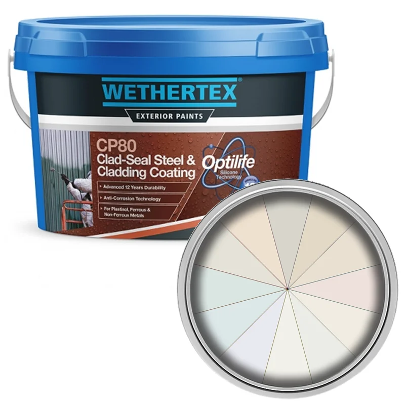 Wethertex CP80 Clad-Seal Steel & Cladding Coating - Shades Of White