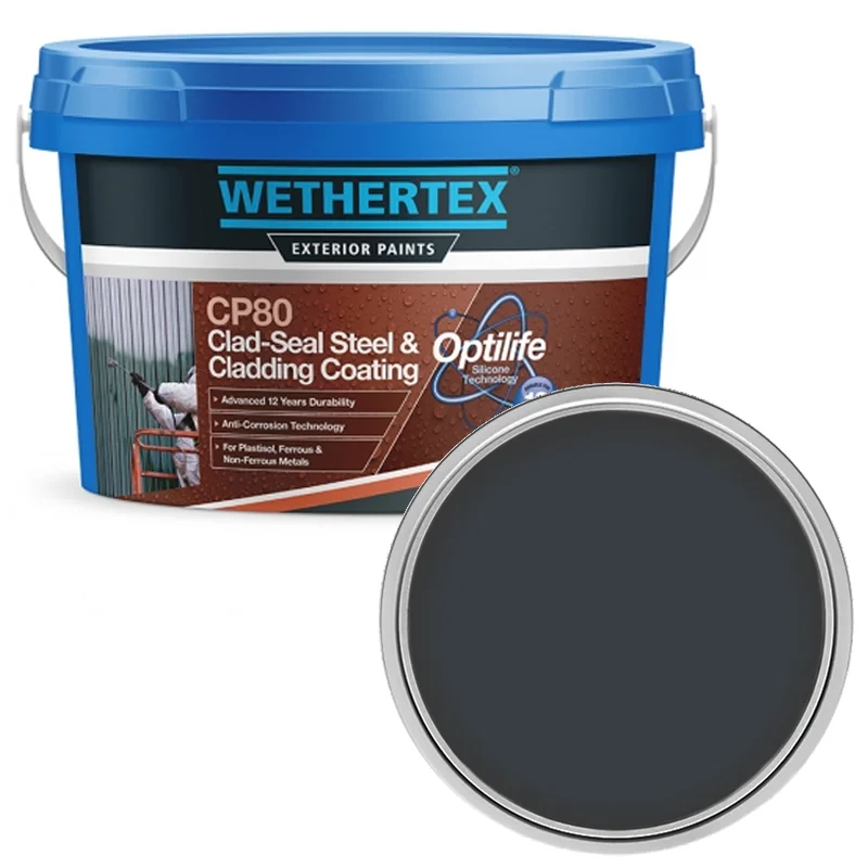 Wethertex CP80 Clad-Seal Steel & Cladding Coating - Anthracite Grey