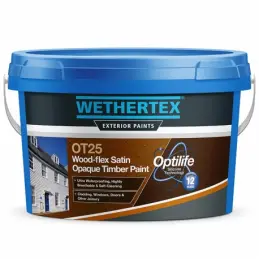 Wethertex OT25 Wood-Flex Satin Opaque Timber Paint - Neutral Shades