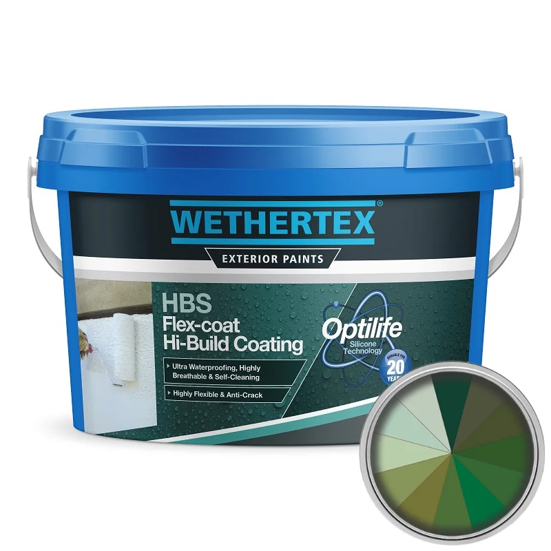 Wethertex HBS Flex-Coat Hi-Build Coating - Shades of Green