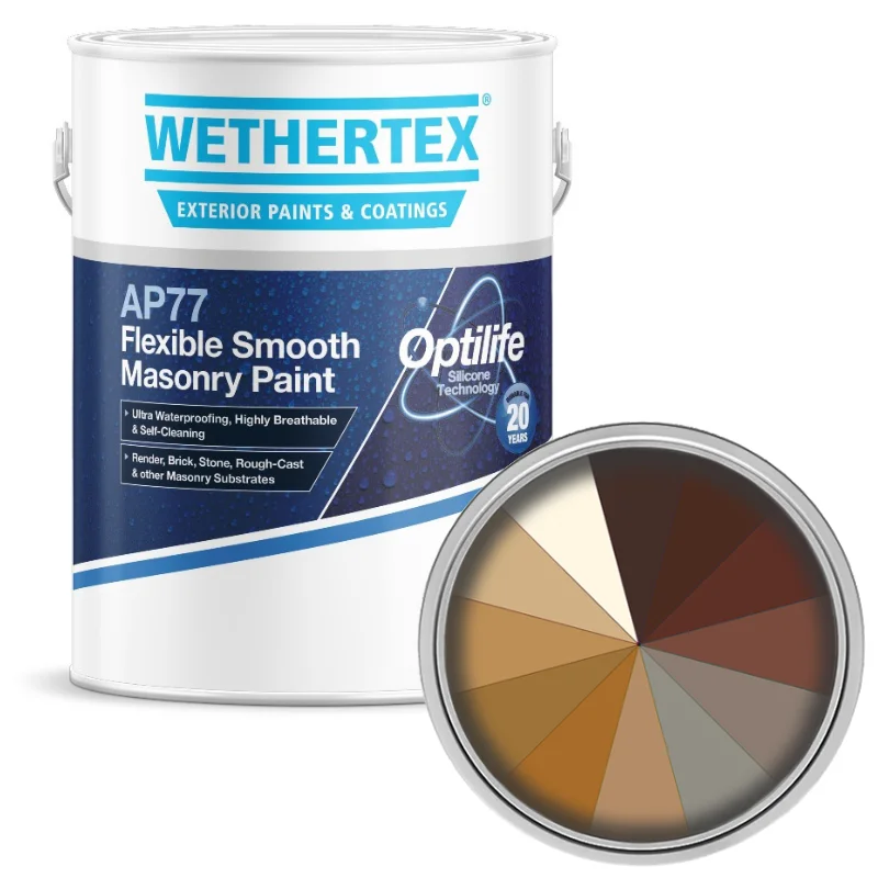 Wethertex AP77 Flexible Smooth Masonry Paint - Shades of Brown