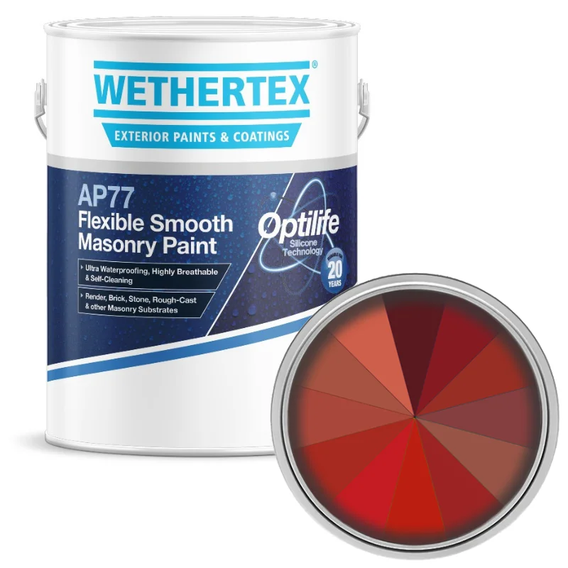 Wethertex AP77 Flexible Smooth Masonry Paint - Shades of Red