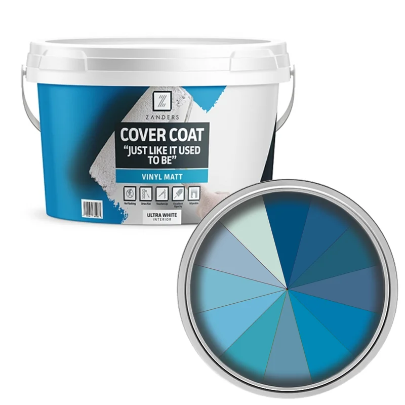 Zanders Cover Coat Vinyl Matt - Shades Of Blue