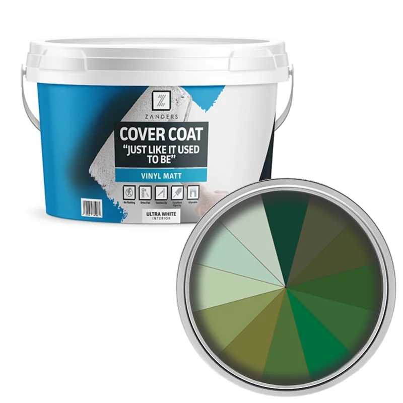 Zanders Cover Coat Vinyl Matt - Shades Of Green