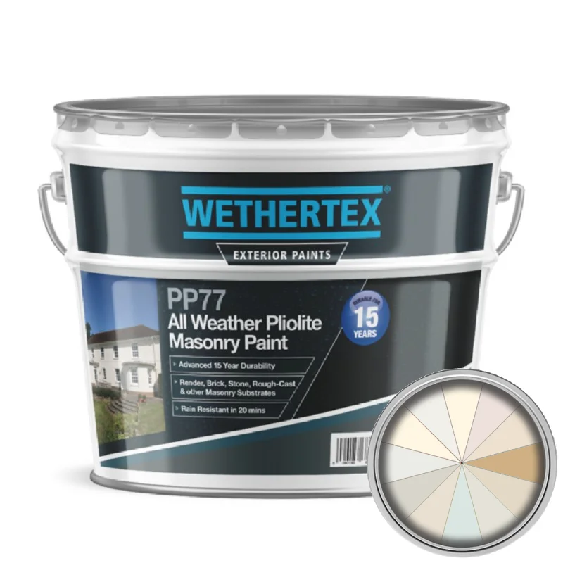 Wethertex PP77 All Weather Pliolite Masonry Paint - Neutral Shades