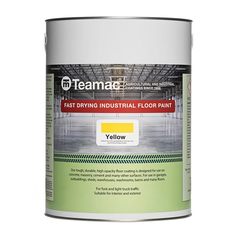 Teamac Industrial Floor Paint | Durable Semi-Gloss Topcoat