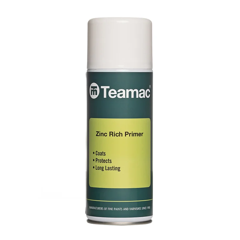 Teamac Zinc Rich Primer Aerosol | Professional Steel Protection