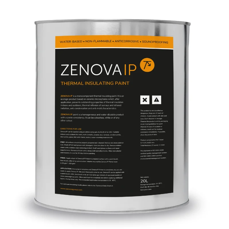 Zenova IP Thermal Insulating Paint | Thermal Barrier With Minimal Application