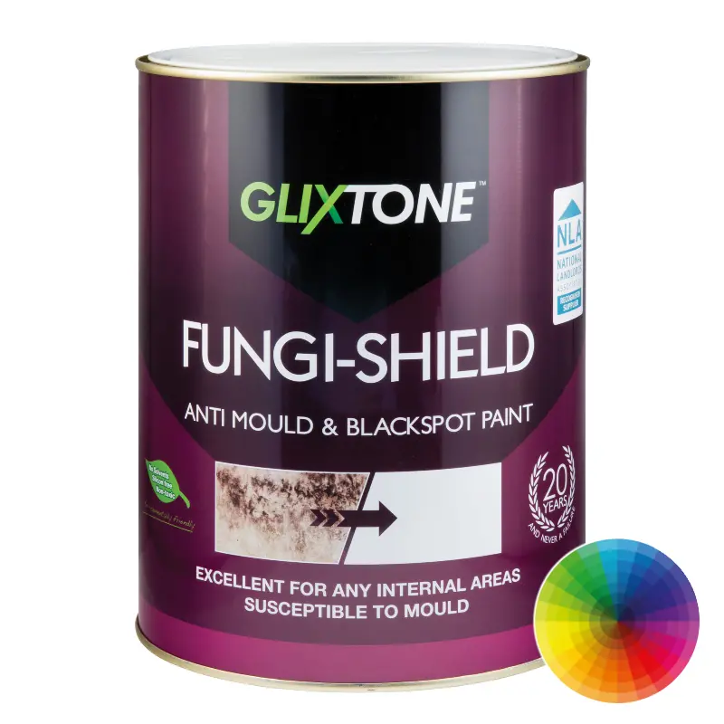 Glixtone Fungi-Shield Anti-Mould & Black Spot Paint | Long Lasting Protection