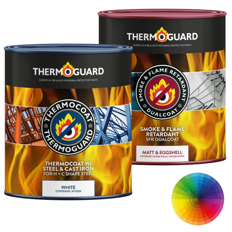 Flame retardant outlet paint