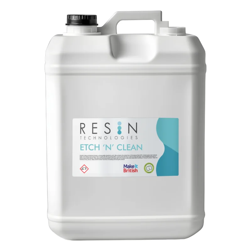 Resin Technologies Etch & Clean Solution | Concrete Preparation