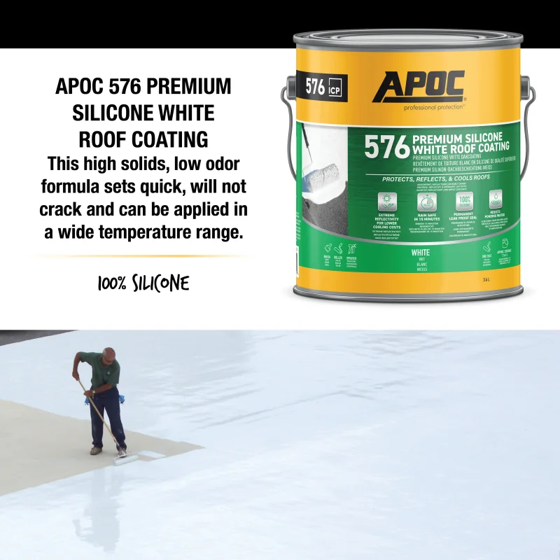 APOC 576 Premium Silicone Roof Coating | Rawlins Paints