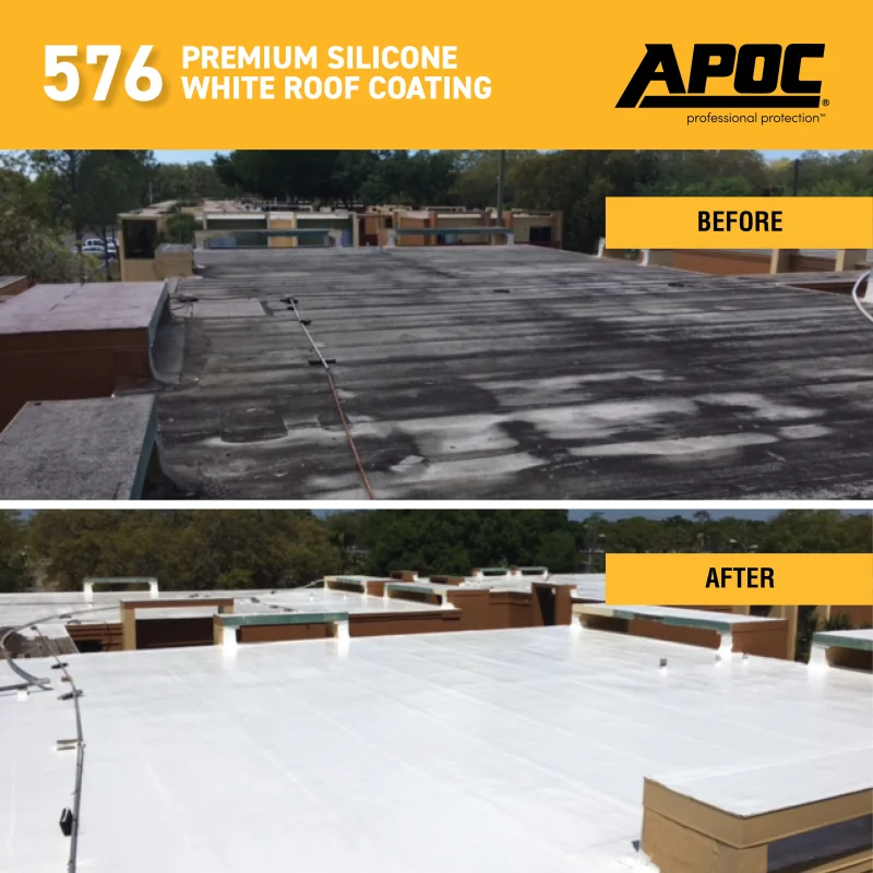 APOC 576 Premium Silicone Roof Coating | Rawlins Paints