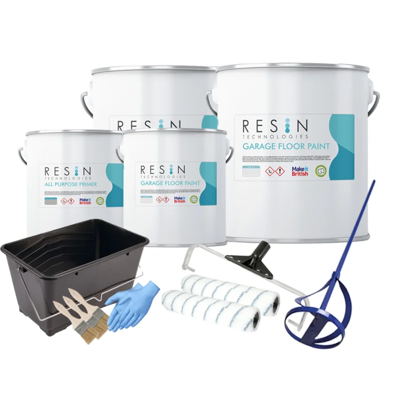 Resin Technologies Epoxy Garage Floor Kit | For Concrete Floors