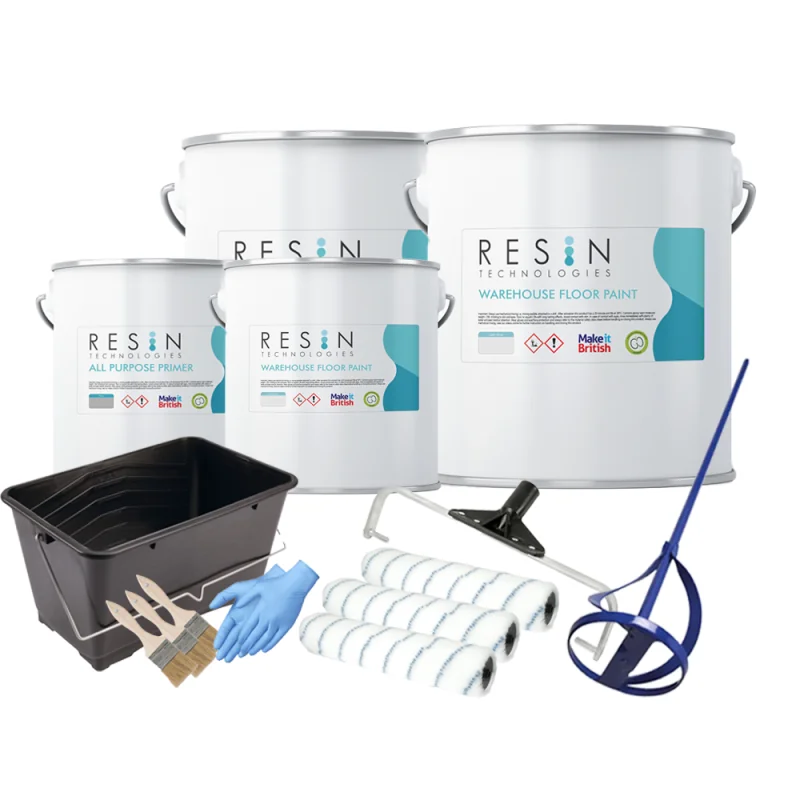 Resin Technologies Warehouse Epoxy Floor Kit | For Concrete Floors