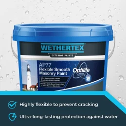 Wethertex AP77 Flexible Smooth Masonry Paint - Shades of Black