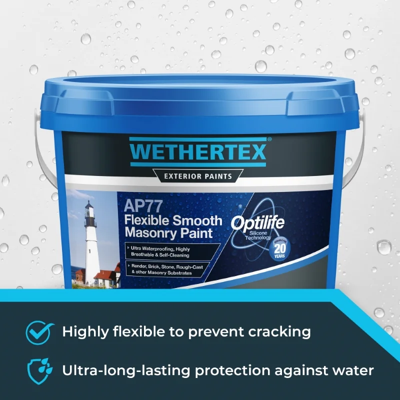 Wethertex AP77 Flexible Smooth Masonry Paint - Shades of Black