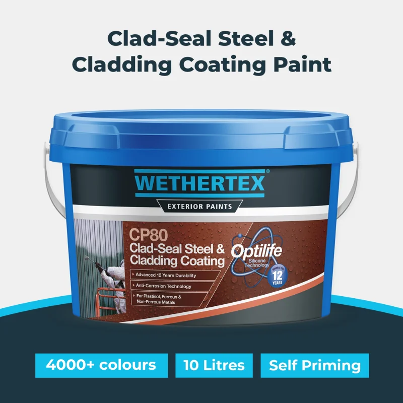 Wethertex CP80 Clad-Seal Steel & Cladding Coating - Shades Of Grey