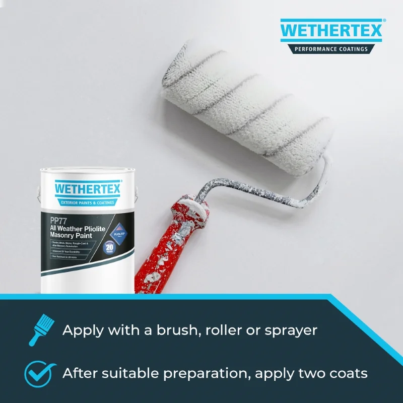 Wethertex PP77 All Weather Pliolite Masonry Paint - Shades of Green