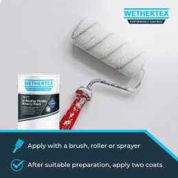 Wethertex PP77 All Weather Pliolite Masonry Paint - Shades of Red