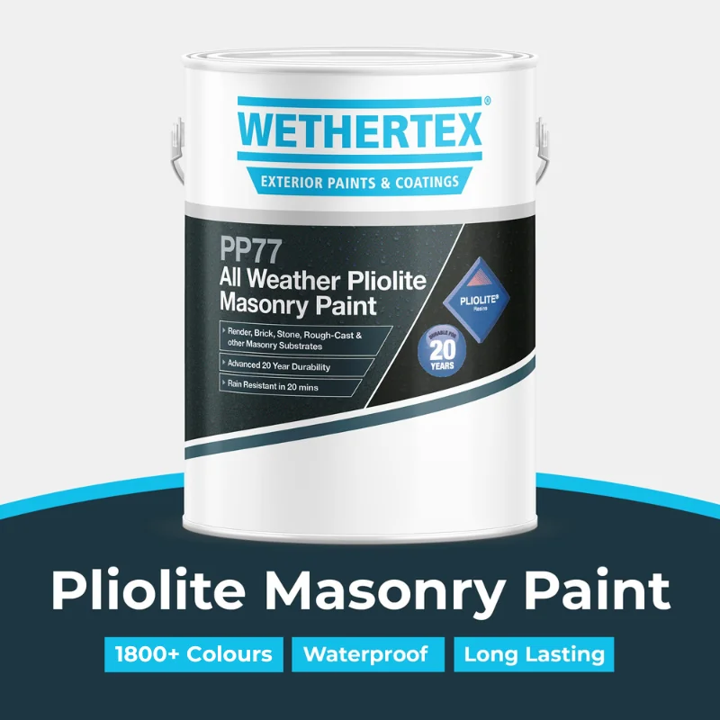 Wethertex PP77 All Weather Pliolite Masonry Paint - Shades of Purple