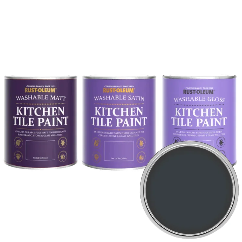 Rust-Oleum Water Resistant Kitchen Tile Paint - Anthracite Grey