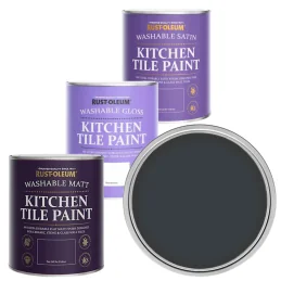 Rust-Oleum Water Resistant Kitchen Tile Paint - Anthracite Grey