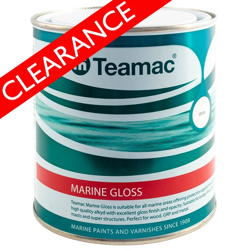 CLEARANCE - Teamac Marine Gloss - RAL7004 - Signal Grey - 2.5L