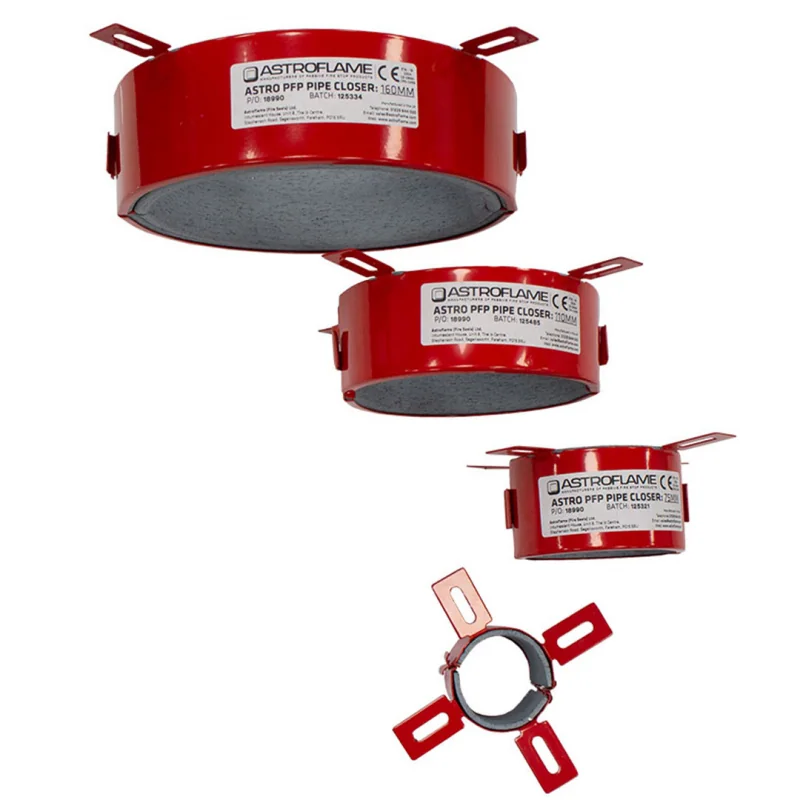 CLEARANCE - Astroflame Intumescent PFP Pipe Closer | Plastic Pipe Fire Collars