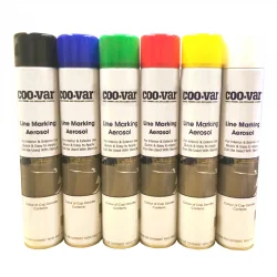 CLEARANCE - Coo-Var Road Line Marking Aerosol Paint Yellow