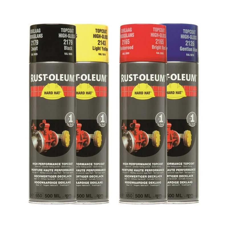 Rust-Oleum Hard Hat Topcoat Custom Colour Aerosols | 4,000+ Colours RAL, NCS, British Standard