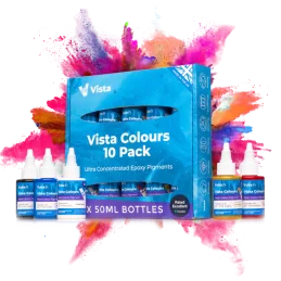 Vista Epoxy Pigments - 10 Vibrant Colours for Resin