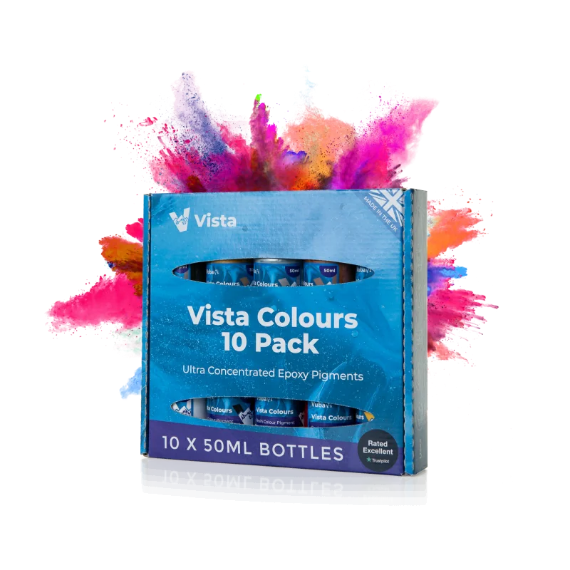 Vista Epoxy Pigments - 10 Vibrant Colours for Resin