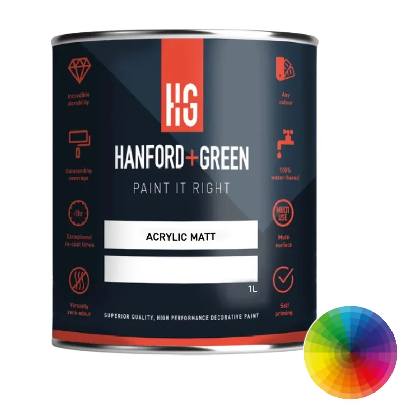 Hanford & Green Acrylic Matt | 5,000+ Colours | Rawlins Paints